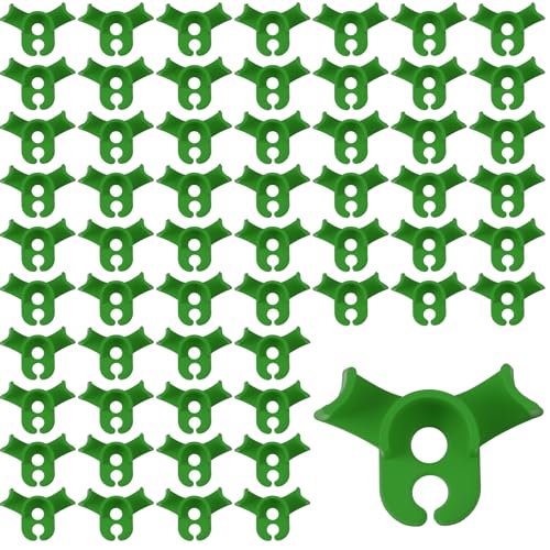 XLIUAX 50 Pcs Plant Training Clips, Plant Clips for Climbing Plants Plants Stem Trainer Adjustable Clip for Gardening Low Stress Branch Trainer Clip Bud Bender for Flowers Vegetables(Green)