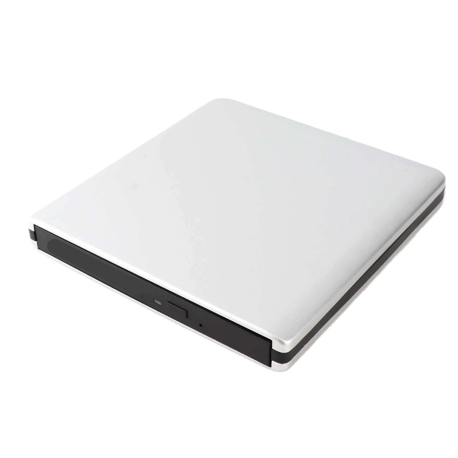 ASHATA Blu-ray Brenner USB 3.0 Externer,Portable USB 3.0 3D Externer Blu-Ray Brenner,Aluminium High Speed Slim Blueray Rom 3D Laufwerk BD DVD CD für Desktop/Notebook Silber