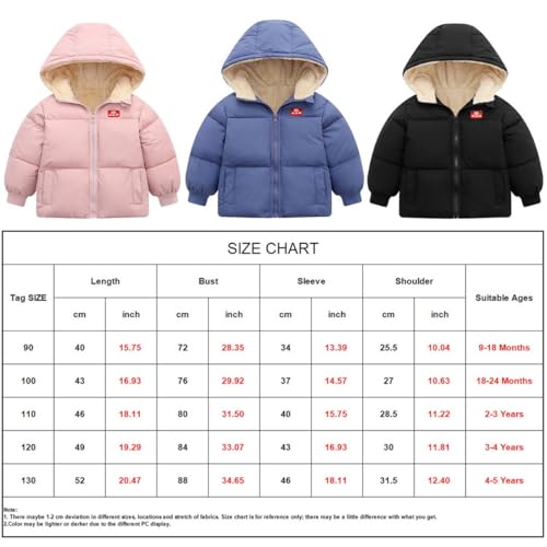 Veste à capuche avec fermeture éclair coupe-vent et chaude pour bébé - 6