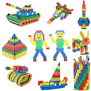 STOFFIER GARTEN Building Blocks for Kids 2+ Years (Bullet Block) Multicolor (200 pieces)