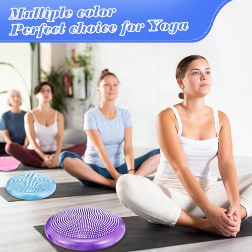 Image of Libima 4 Pcs Wiggle Seat for Kids Inflated Wobble Cushion | 13'' Sensory Flexible Seating for Classroom Elementary, Balance Disc for Student Adults Pet Training Office School Home Chair