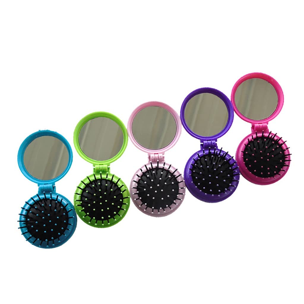 Foldable Airbag Comb Compact Pocket Size Portable Travel Hairbrush Makeup image 5