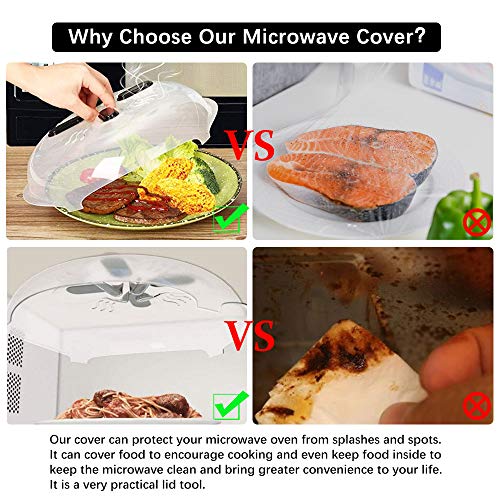 BUZIFU 2 Pezzi Coperchio per Microonde Copertura