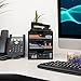 Mind Reader Desktop Accessory Storage, Desk Supplies, Organizer, Office, Metal Mesh, 6.25