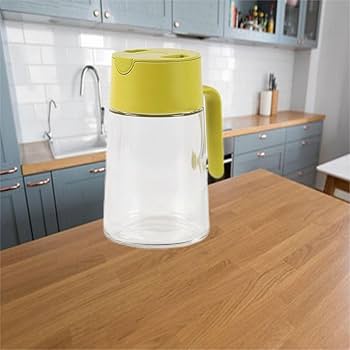 Amazon.com: 玻璃油壺/附玻璃油罐/防漏瓶家用真空真空真空真空