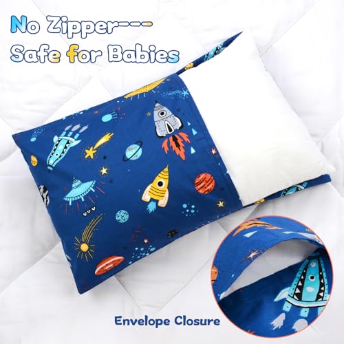 Image of UOMNY Kids Toddler Pillowcases - 2 Pack Fits Pillows 13 x 18 or 12x 16 for Kids Bedding Space