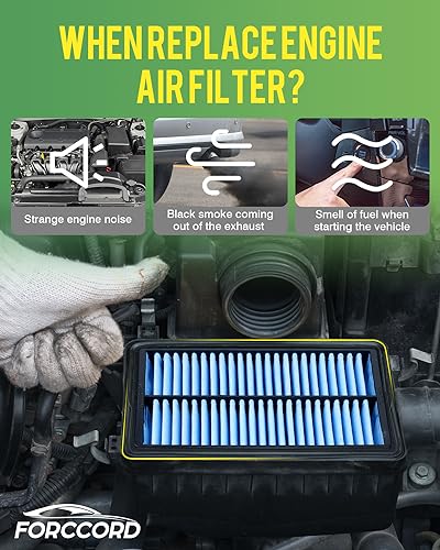 Image of 2-Pack Engine Air Filters for Elantra 2017-20, Soul 2020-26, Forte 2019-24 | for Kona 2018-23, Veloster 2019-21, Elantra GT 2018-20, Replace #28113-F2000, Engine Filter Replacement Car Accessories