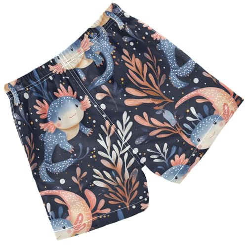 Pigsaly Boys' Swim Board Shorts Leaves Cute Pink Fish Boy's Swim Trunks Kids Swimwear 3T2