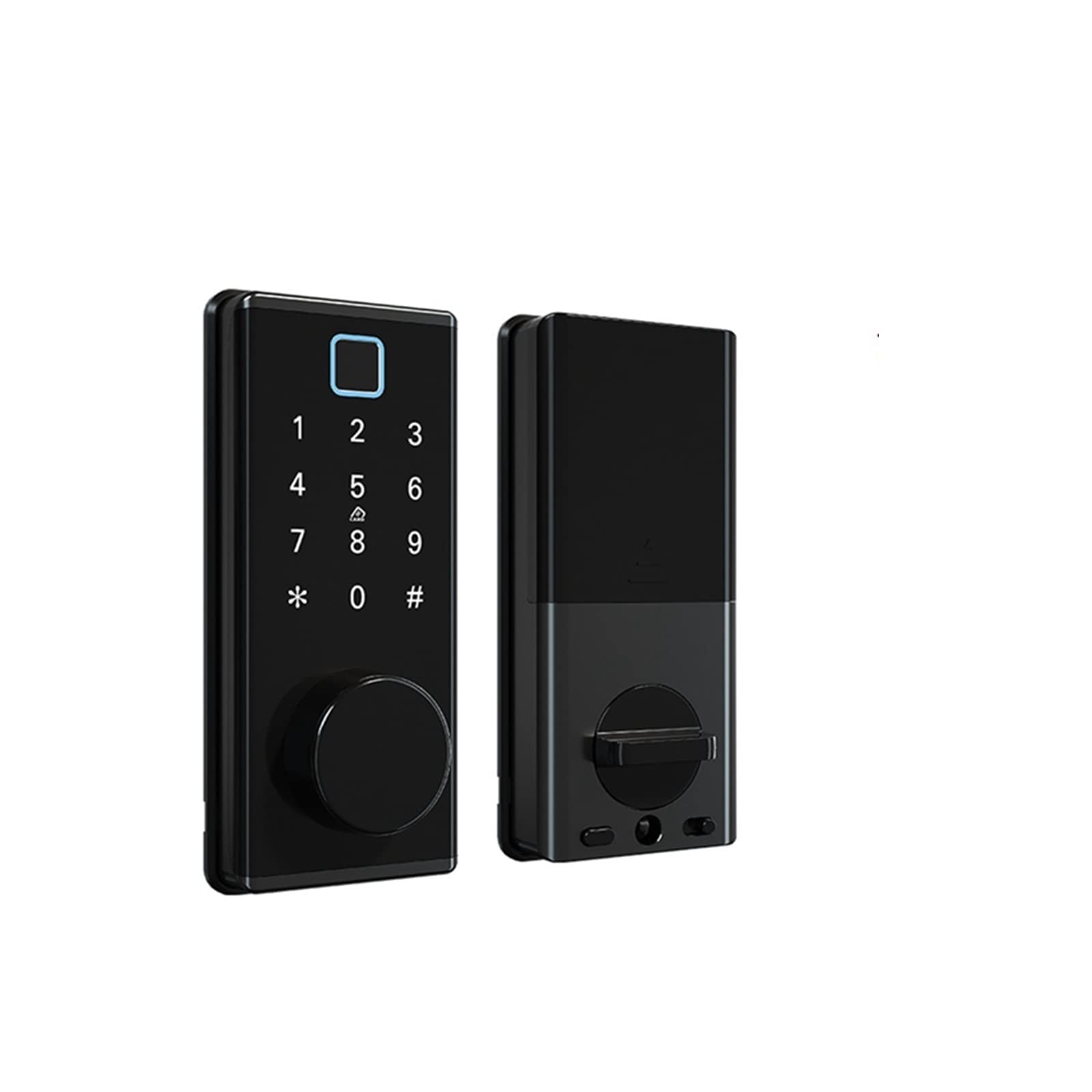 inteligentny zamek, 5 w 1 inteligentny zamek dostęp bezkluczykowy hasło odcisku palca karta elektroniczna klucz Deadbolt TTLock automatyczny do drzwi domowego biura