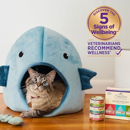 Wellness CORE Signature Selects Shredded Adult Canned Wet Cat Food, Natural, Protein Rich, Grain Free, Skipjack Tuna and Shrimp Entrée Recipe, 2.8 oz, Pack of 12 Cans - image 5