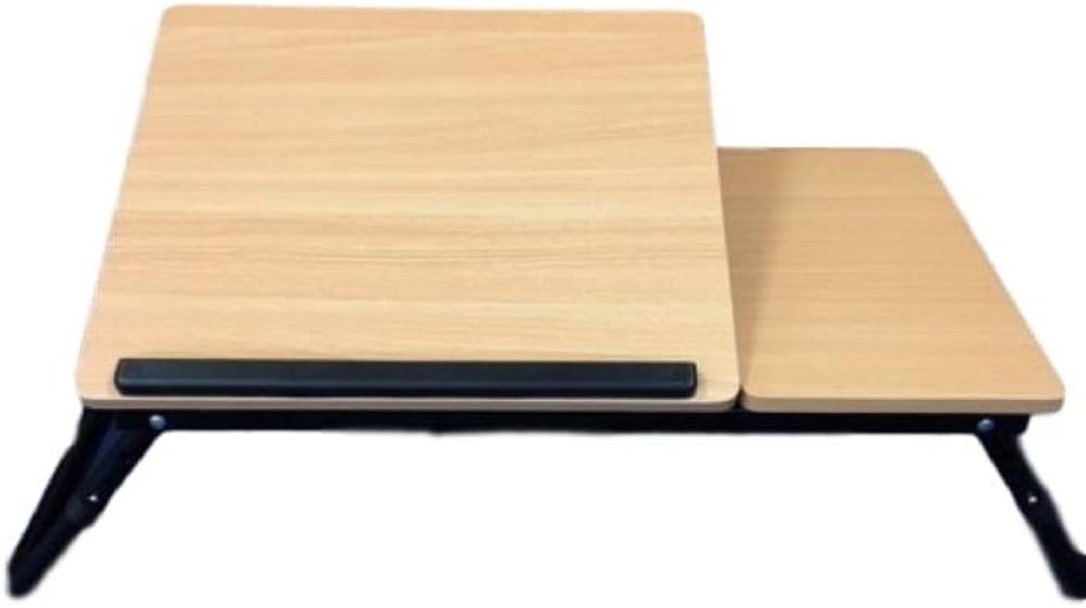 Wood Laptop Bed Table Stand Foldable Computer Study Adjustable Desk Tray