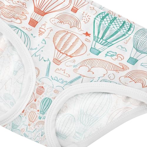 Colorful Hot Air Balloons Toddler Girls's Underwear 2T 202c12154