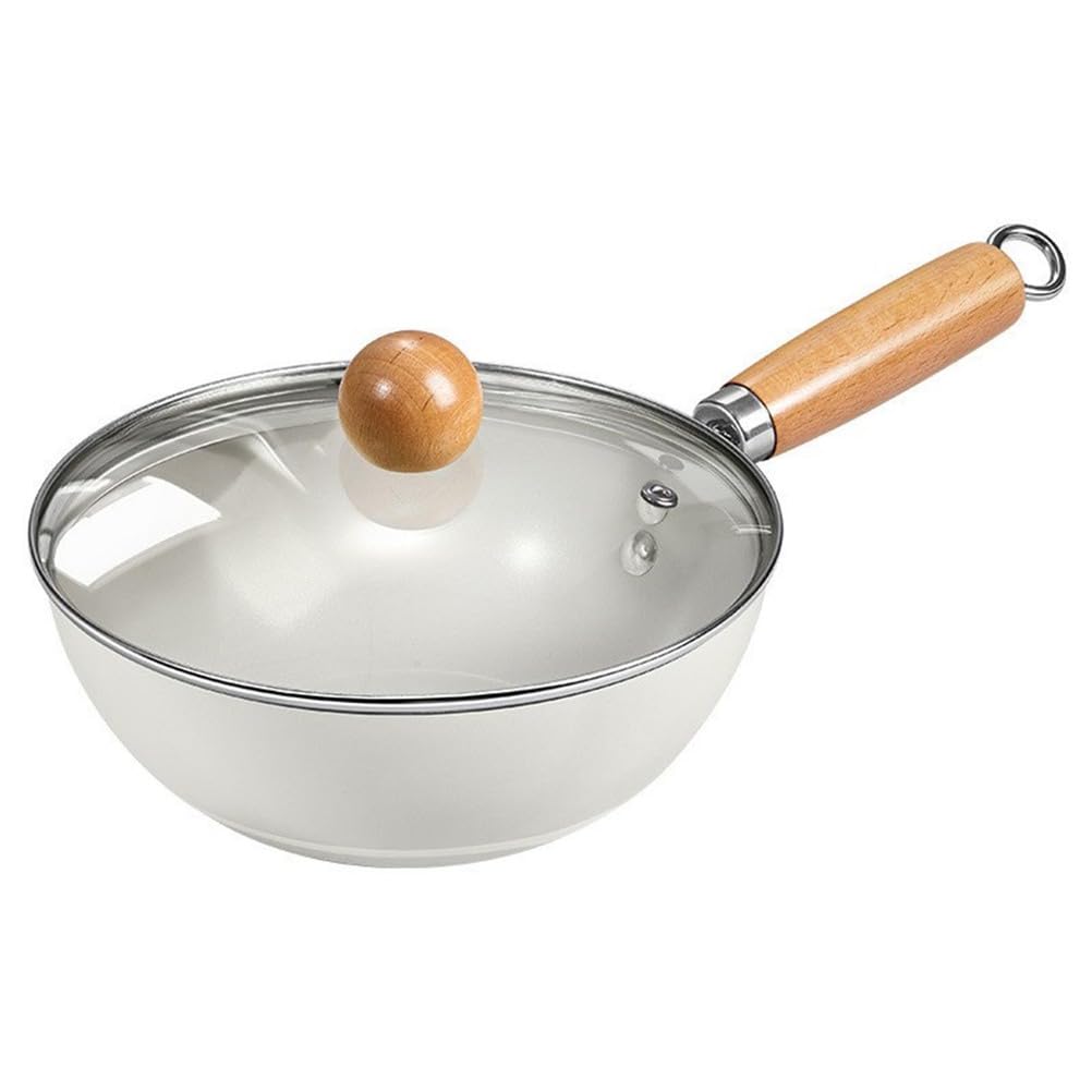 UGCER Non-Stick Ceramic Frying Pan & Wok, Versatile Skillet for Steak, Pancakes, Stir-Fry | Compatible with Induction, Gas, Electric Stoves,24cm