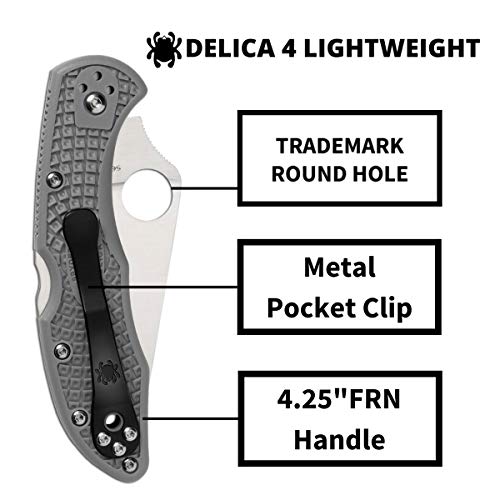 image for Spyderco Delica 4 Lightweight Signature Knife with 2.90