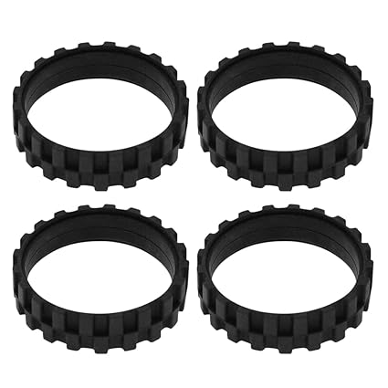 Neutop Replacement Rubber Wheel Tires Compatible with iRobot Roomba 500, 600, 700, 800, 900, e, i, j & S Series Models, Anti-slip, Great Adhesion and Easy Assembly, 4-Pack.