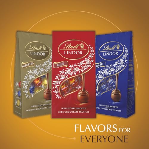 Lindt LINDOR Caramel Milk Chocolate Candy Truffles, 25.4 oz., 60 Count Box | 60 Count - image 8