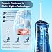 Munddusche Kabellos Testsieger 2026, Water Flosser for Teeth 4 Modi & 8 Stufen 7 Düsen 300ML Tank Munddusche für Zahnzwischenraumreiniger Zahndusche Mundspülung Elektrisch Oral Irrigator Zähne (Blau)