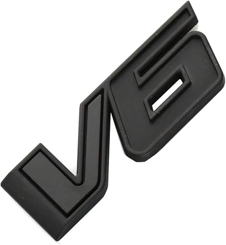 Miniatura 3 de 1 calcomanía de repuesto para placa de identificación 3D con emblema V6 para Canyon Colorado 17-21 (negro mate)