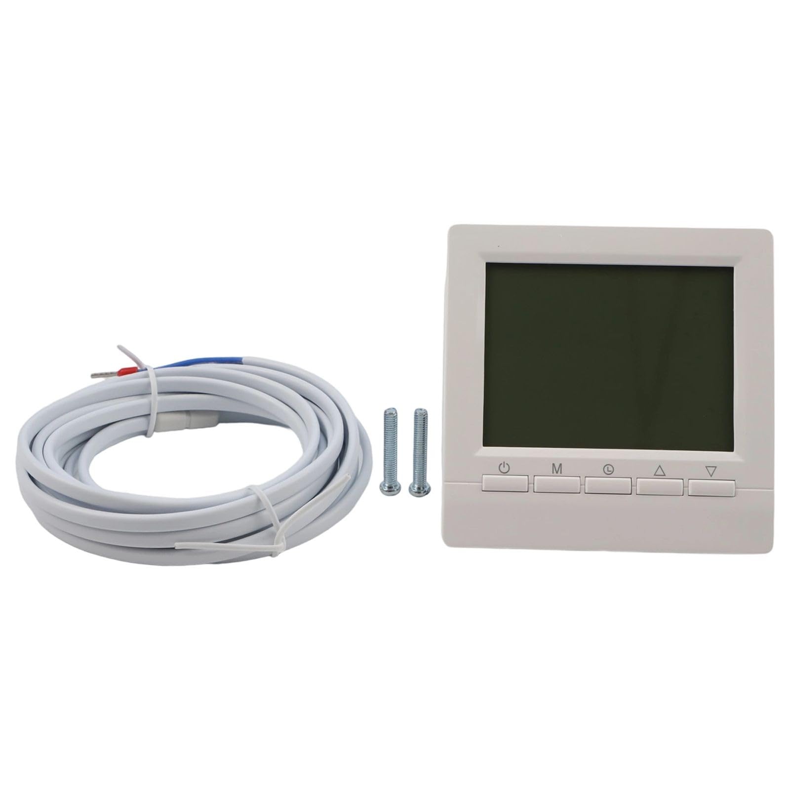 Termostato digitale per caldaia a gas e riscaldamento a pavimento elettrico, regolatore di temperatura programmabile LCD con controllo vocale, programma settimanale 5+2/6+1, blocco bambini, funzione