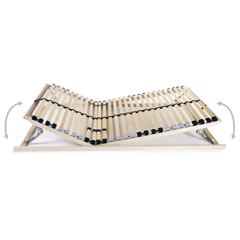 Reti a Doghe 2 pz 7 Zone con 28 Doghe in Legno 70x200 cm,Mobili,Letti e Accessori,Rete a Doghe-3051414