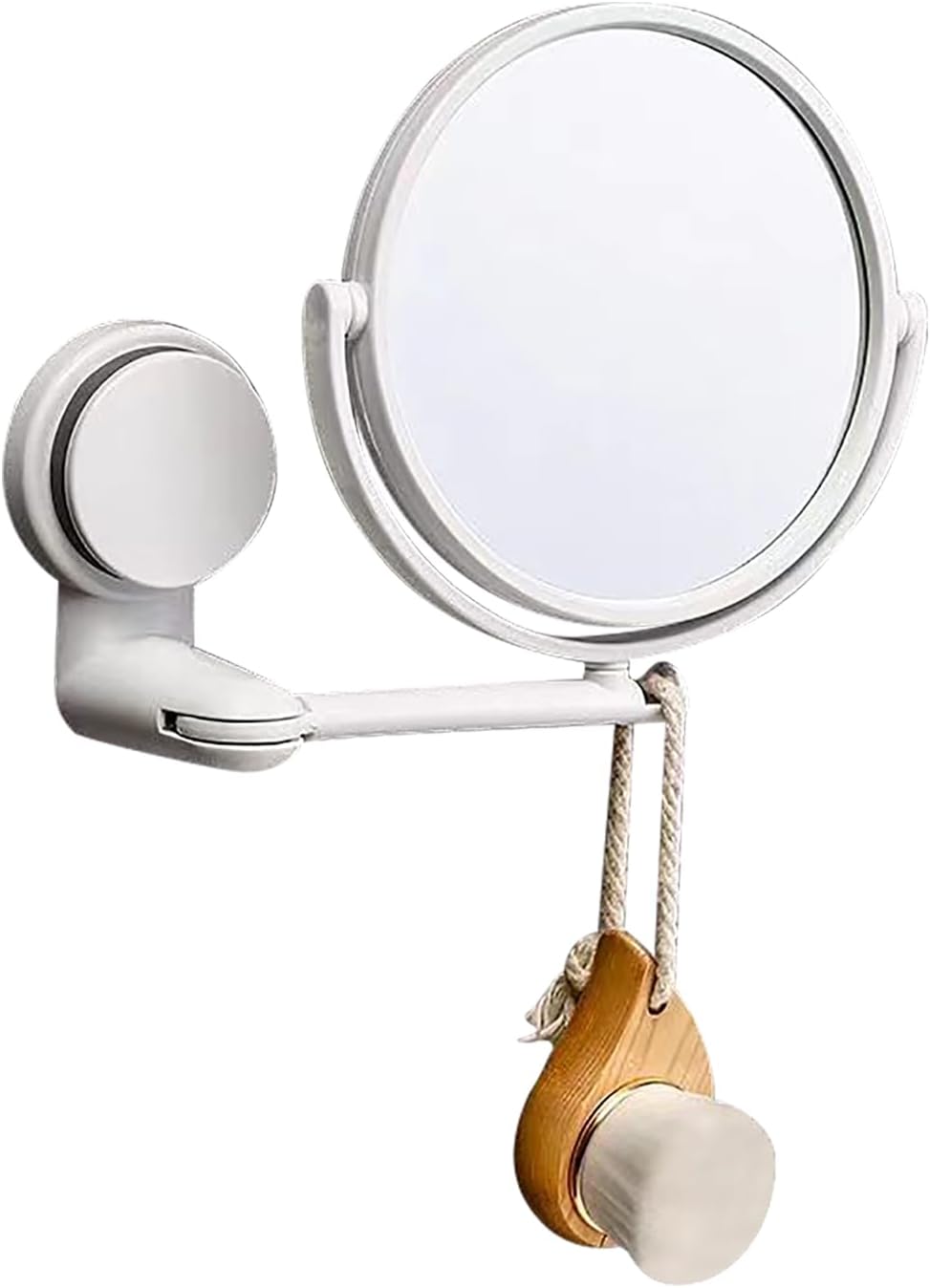 Wall Mounted Mirror DoubleSided 360° Swivel Makeup Mirror with 1X/3X