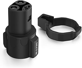 IKITS J1772 to Tesla Charging Adapter 80A/250 VAC, [Safety Certified] Compatible with Tesla Model 3, Y, S, X – SAE J1772 EV Charger Adapter to Tesla Plug with Optimal Fit and Easy Setup