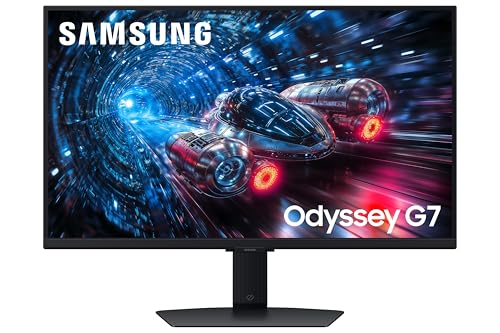 Samsung Odyssey Gaming G7 LS27FG702EUXXU 27 4K UHD Max 360Hz IPS Gaming Monitor - 3840x2160, HDMI 2.1, 360Hz FHD/180Hz 4K, 1ms, HDR10 USB, Displayport, Height Adjust