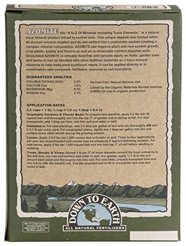 Down to Earth Organic Azomite Trace Minerals - Image 2