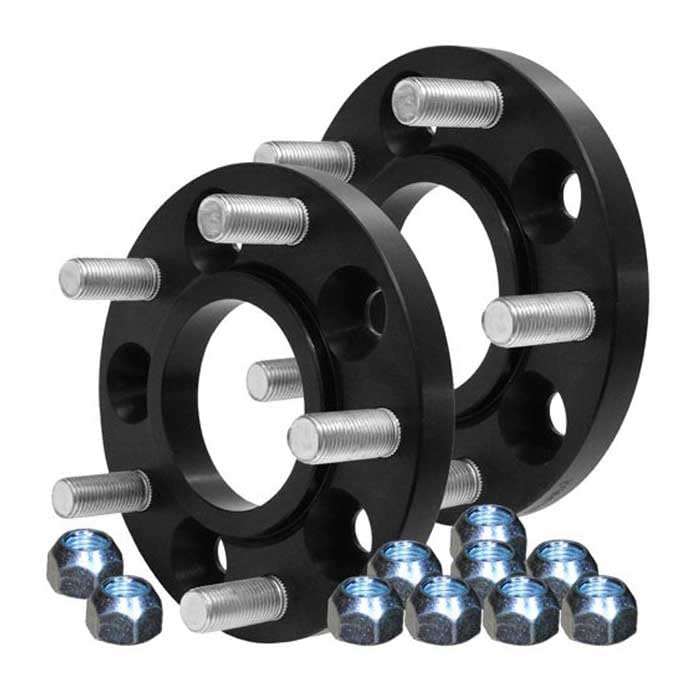 SCC Spurverbreiterungen Spurplatten 2x25mm 5x112-14139BWS kompatibel mit Volkswagen Transporter T2 Transporter T3