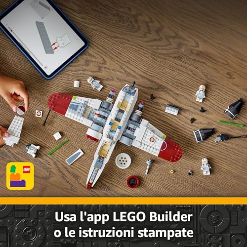 Star Wars 75402 Starfighter ARC-170 con 4 Minifigure e Droide R4-P44, Idea Regalo di Compleanno per Fan di La Venetta dei Sith, Astronave Giocattolo per Bambini e Bambine da 9 Anni da Collezione - Lego - Immagine 5