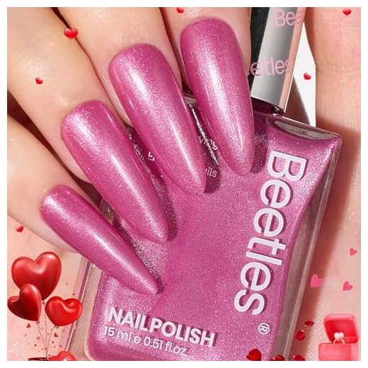 beetles Gel Polish Esmalte 1 Peça 15Ml Rosa Choque: Secagem Rápida E Longa Duração, Romântico Reverie, Brilho, Efeito Artístico Para Meninas, Presentes Mulheres