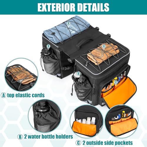Marscamd 50L Expandable Rear Bike Bag