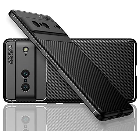 For Google Pixel 7 Case, TPU Anti-Fingerprint Soft Shockproof Case Cover for Pixel 7 (2022), Anti Scratch Flexible TPU Cover, Wireless Charging Support (Black) Cover