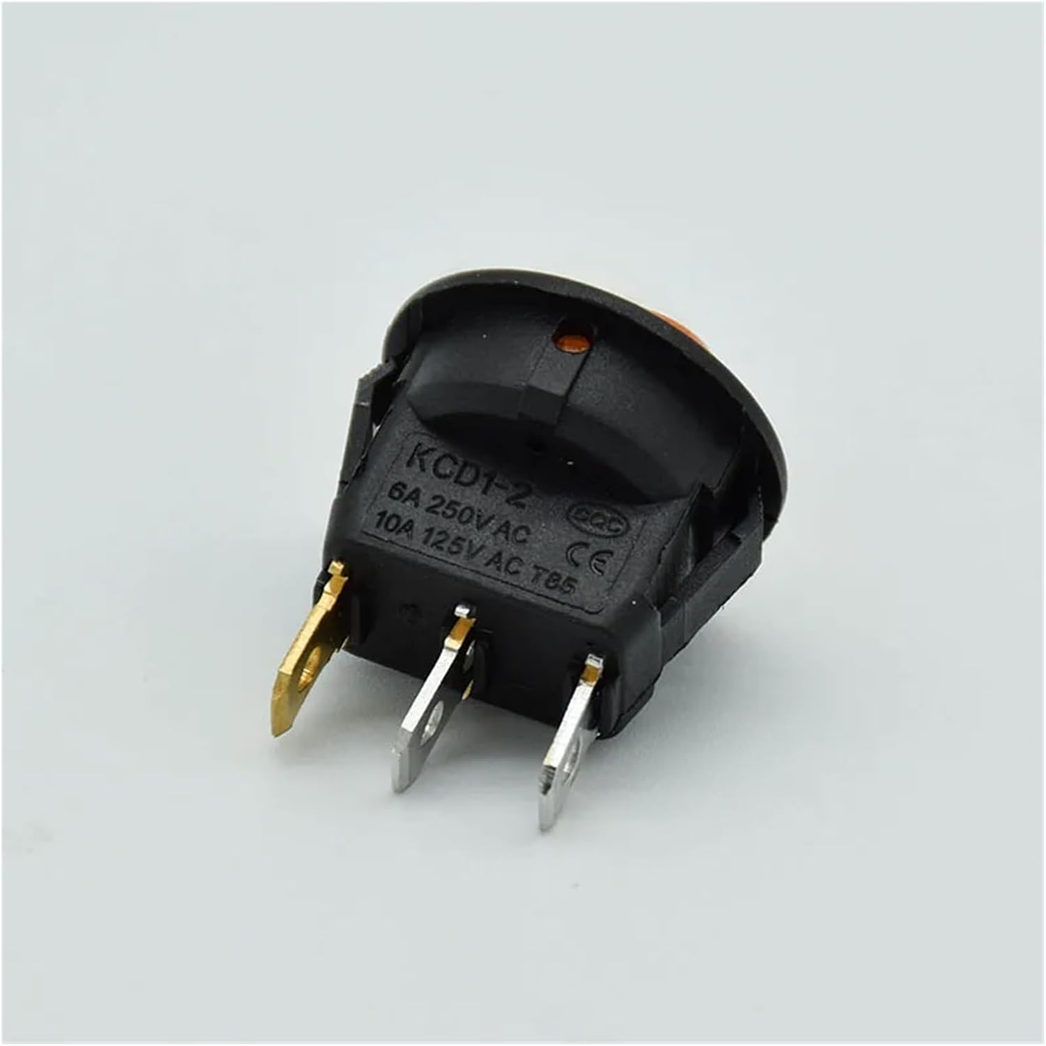 4pcs/lot Red Blue Green Yellow Light ON-Off SPST Round Rocker Switch 6A/250V 10A/125V AC Car Boat LED Light(4green)
