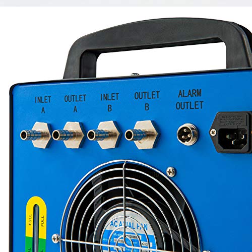 Omtech 6L Dual Industrial Water Chiller 0.9Hp 3.2Gpm Water Cooling System Cw-5202 Water Cooler W 2 Inlets & Outlets To Chill Two 60W 70W 80W 90W 100W 120W 150W Co2 Laser Engraving Machines #TOP3