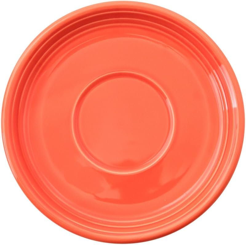 Koyo Pottery 12640057 Orbit Rose Red Latte Saucer, Dishwasher Safe, Made in Japan