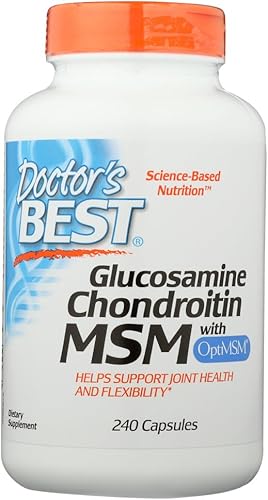 Vista 10 de Doctor's BEST, Paquete de 3 glucosamina condroitina MSM con OptiMSM, 240 cápsulas vegetales