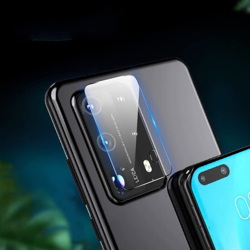 HANPINYOU For Huawei P50 P50E P40 Pro Plus Pocket Rear Back Camera Lens 9H Hardness Clear Tempered Glass Protector Protective Film Guard (5 Packs,P40 Pro Plus)