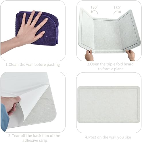 Miniatura 15 de Vuzvuv Barra de corcho negro de 16 x 12 pulgadas con 20 pasadores, tiras autoadhesivas para tablón de anuncios que no dañan la pared, tablero