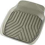 ボンフォーム(BONFORM) カーマット 3Dプライム 軽自動車 フロント1枚 立体構造で汚れキャッチ ズレ防止加工 丸洗いOK フリーカット 46x60cm スモーク 6279-31SM