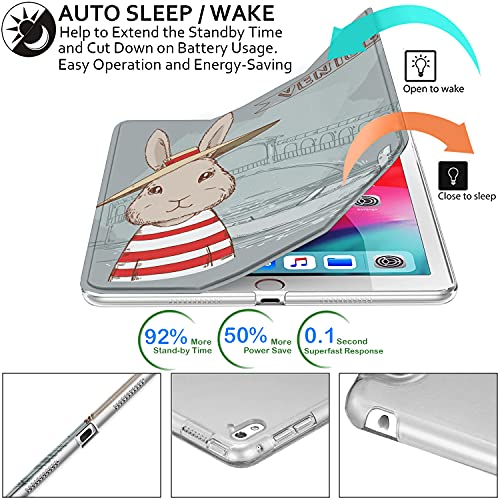 Image of DuraSafe Cases for iPad Pro 9.7 inch 2016 Case A1673 MLMP2HN /A MM172HN /A MLMN2HN /A MLMQ2HN /A A1674 A1675 MLMW2HN /A MLMX2HN /A MM192HN /A MLMV2HN /A MLN02HN /A MLMY2HN /A MLN12HN /A MM1A2HN /A - Bunny Hat