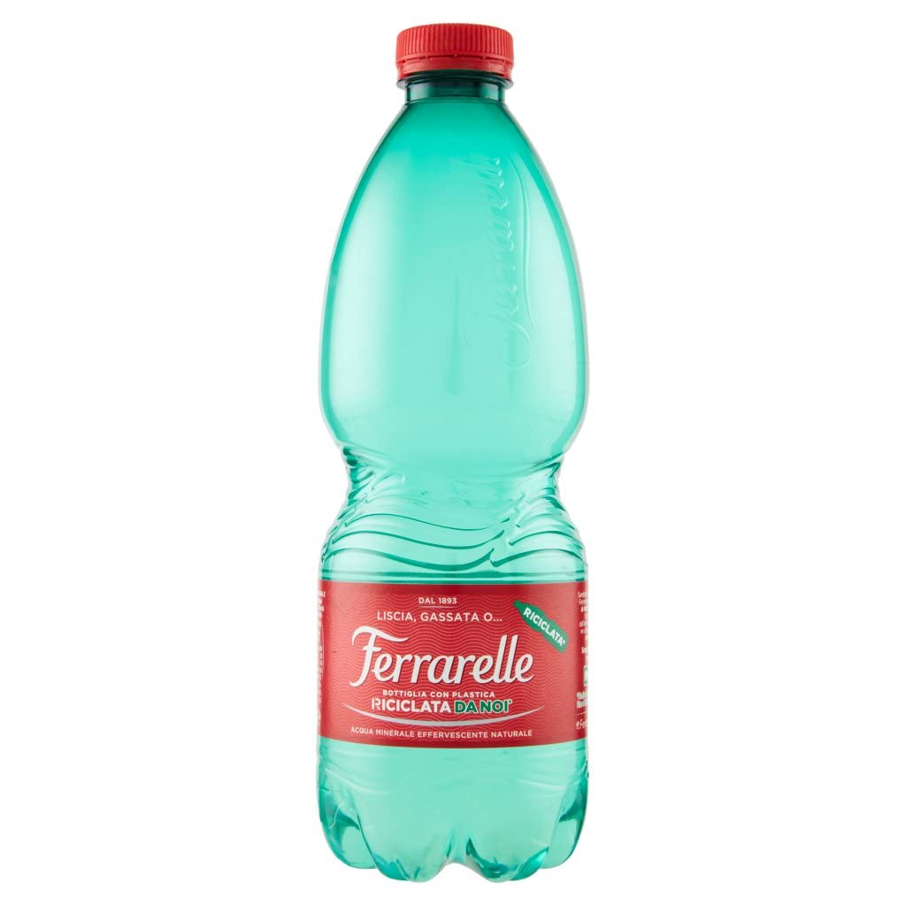 Italian Gourmet Acqua Minerale effervescente PET 48 x 500 ml de Italia | Bottiglia richiudibile, refrescante para comidas y de viaje, peso neto total 24 l