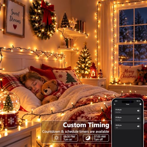 Image of Brizled Smart Christmas String Lights, 200 LED Color Changing Xmas Lights