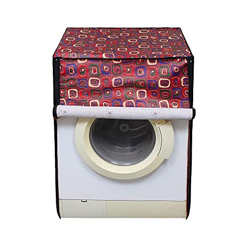 Image of Lithara Waterproof Front Load Washing Machine Cover For 6 kg, 6.2 Kg, 6.5 Kg, 7 Kg (Design 72)
