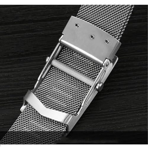 Mens Metal Belt, 304 Stainless Steel Braided Belt with Engraved Pattern Roller Buckle Magnetic Leather Belts4