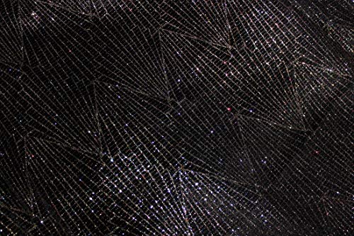 Tissu Lycra noir multicolore de 147 cm pour maillots de bain