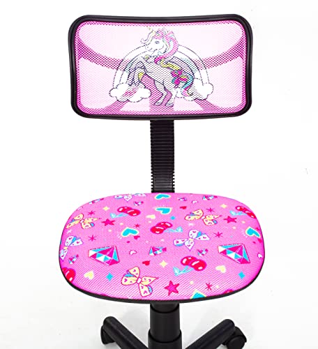Image of JoJo Siwa Adjustable Swivel Mesh Rolling Desk Chair, for Kids, Teens and Adults