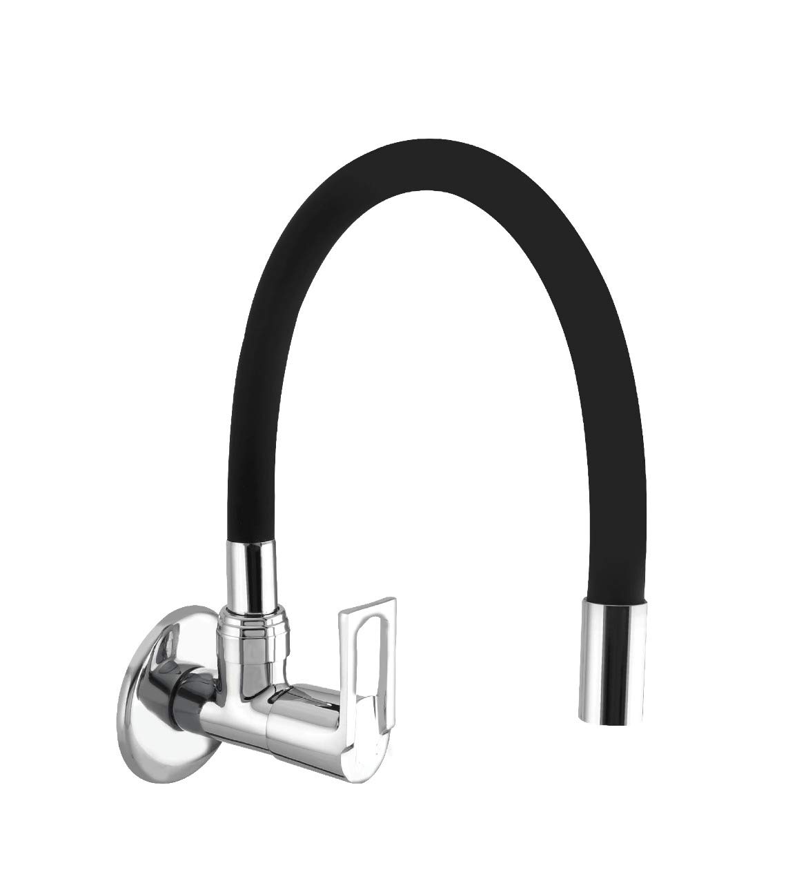 HARISTO Wall Mounted Brass Sink Cock Flexible Spout for Kitchen, Silver (B089X2VG1C) Amazon Price History, Amazon Price Tracker