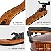 Classic Viola Shoulder Rest for 15”-17” Viola (Full Size) with Adjustable Height | Collapsible | Real Maple Wood | Excellent Support Grip - By MIVI Music