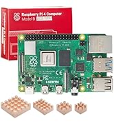 Raspberry Pi 4 8GB wtih 4 Pure Copper Heatsinks 1.5GHz Quad-core Cortex-A72 64-bit Dual 4K Displa...